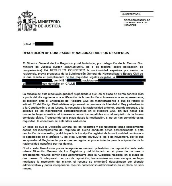 Results natalia concesion nacionalidad